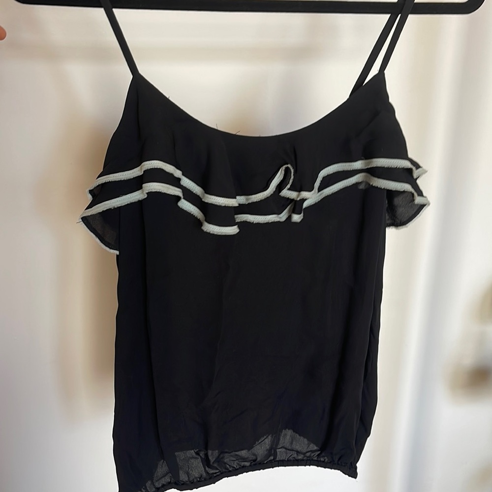 Versatile Joie 100% silk ruffle top